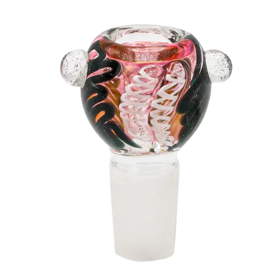 Amsterdam Oval Glass Bowl – Durable Borosilicate Bowls for 14.5mm/18.8mm Joints, Bowl Joint Size: 18.8
