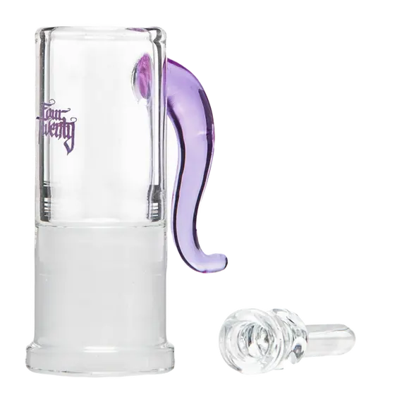 420 Series Glass Oil Dome with 18.8mm Joint – Various Colors, Color: Purple