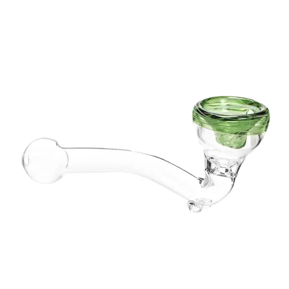 Amsterdam Glass Pipe 11cm – Stylish, Compact, and Smooth Airflow Control, Color: Green, 2 image