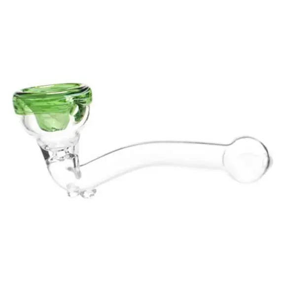 Amsterdam Glass Pipe 11cm – Stylish, Compact, and Smooth Airflow Control, Color: Green, 3 image