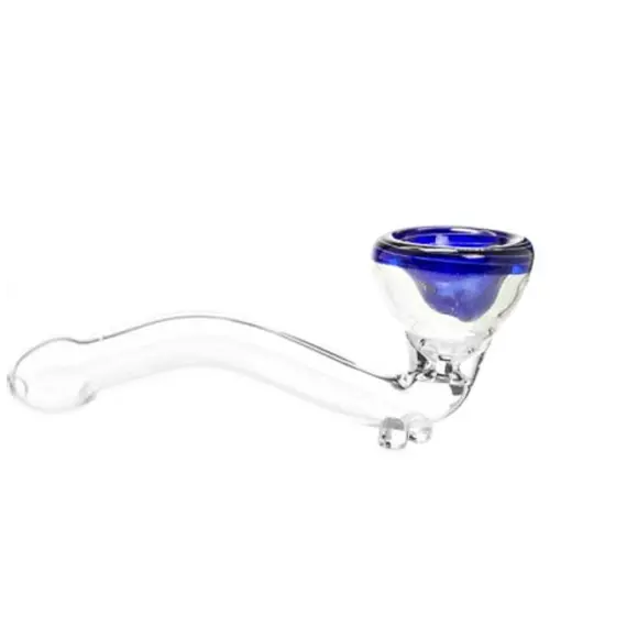 Amsterdam Glass Pipe 11cm – Stylish, Compact, and Smooth Airflow Control, Color: Blue, 3 image