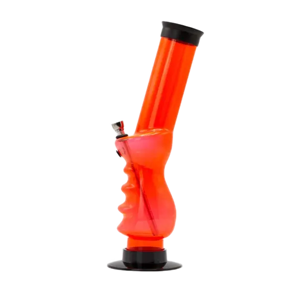 Amsterdam Grip Bong 32 см – прочный, стильный акриловый бонг, Разъём входа в бонг: 10, Цвет: красный, изображение 3