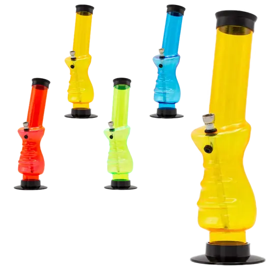 Amsterdam Grip Bong 32 სმ – გამძლე და პრაქტიკული აკრილის ბონგი, დიფუზორის დიამეტრი: 10, ფერი: ნარინჯისფერი