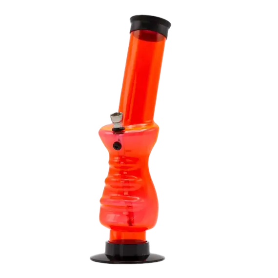 Amsterdam Grip Bong 32 см – прочный, стильный акриловый бонг, Разъём входа в бонг: 10, Цвет: красный, изображение 2