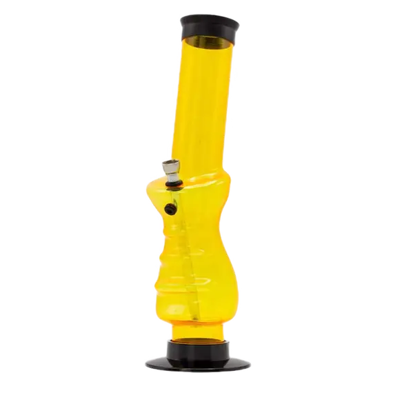 Amsterdam Grip Bong 32 см – прочный, стильный акриловый бонг, Разъём входа в бонг: 10, Цвет: оранжевый, изображение 2