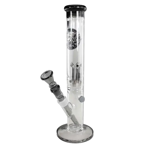 Premium Black Leaf Bong with Stainless Steel Cooling Diffuser