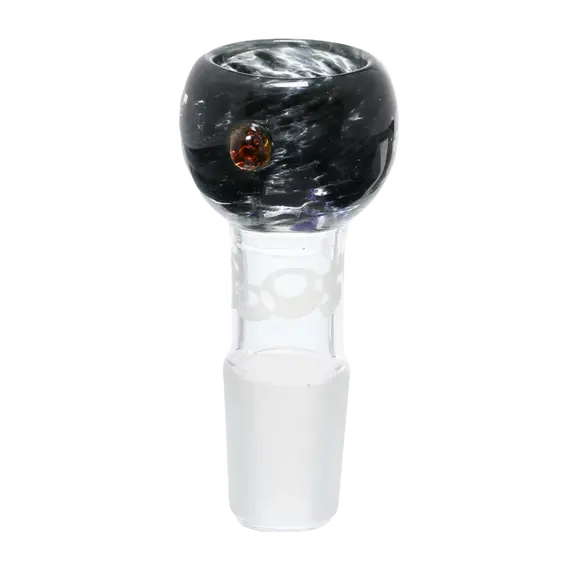 Boost Fumed Borosilicate Glass Bowl Black with Roll-Stop 18.8mm
