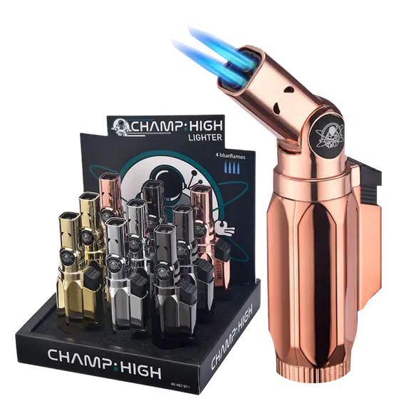 Зажигалка Champ High Master Pro 4x: надежное и стильное поджигание, Цвет: серо-коричневый, изображение 2