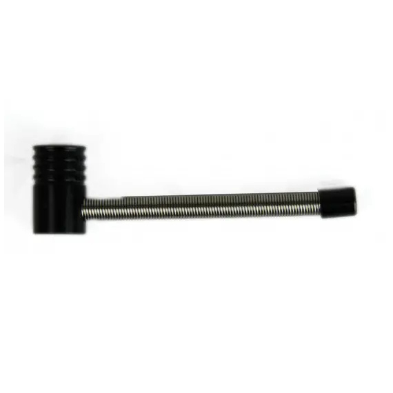 Foldable 10cm Metal Pipe: Compact, Flexible & Travel-Ready, Color: Black, 3 image
