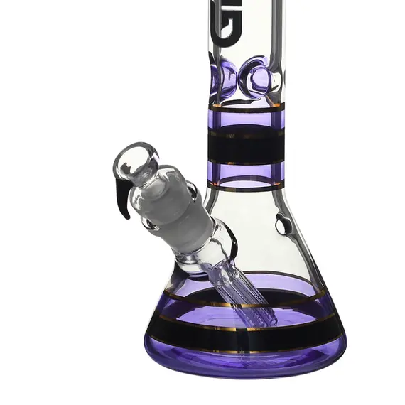 Бонг Grace Glass Striped Series Purple с держателем для льда — 42 см, изображение 6