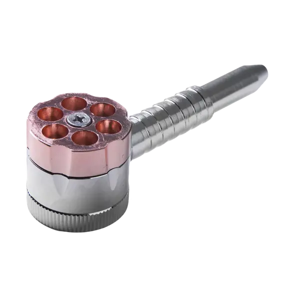Трубка с гриндером Six Shooter Pipe