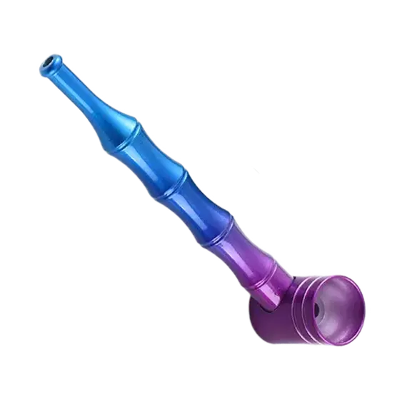 Stylish and Durable Metal Smoking Pipe in Vibrant Colors, Color: Purple, 2 image