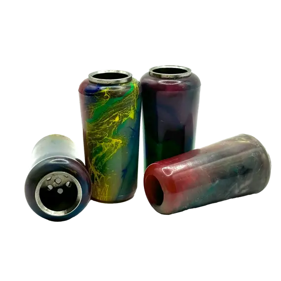 Durable Polyamide Chillum with Customizable Screens for Smooth Hits, Screen Shape: Mesh, Color: Multicolored, 3 image