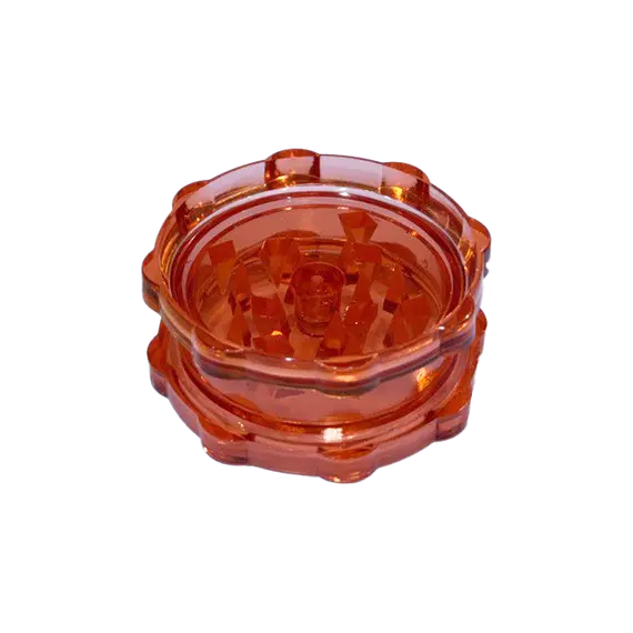 54 mm Plastic 2-Part Grinder with Magnetic Closure, Color: Red, 2 image