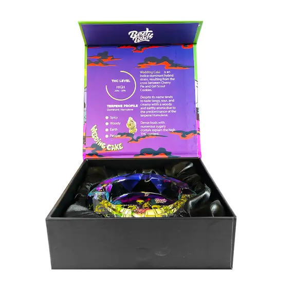 Best Buds Crystal Ashtray with Alien Wedding Design, 5 image