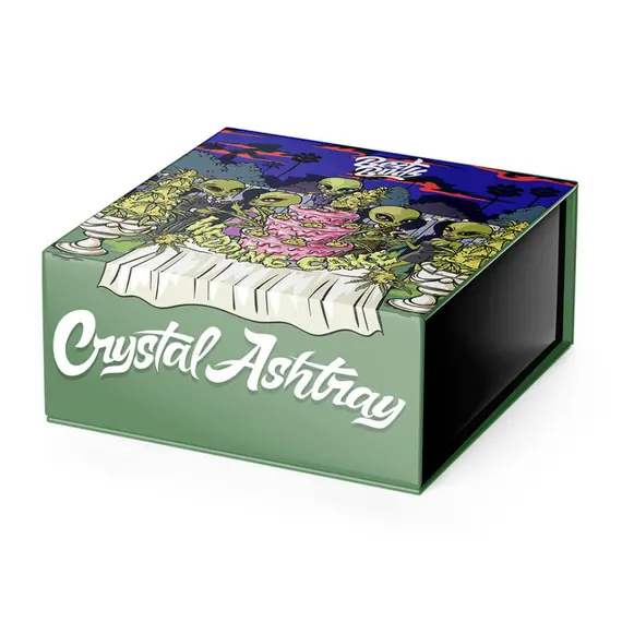 Best Buds Crystal Ashtray with Alien Wedding Design, 6 image