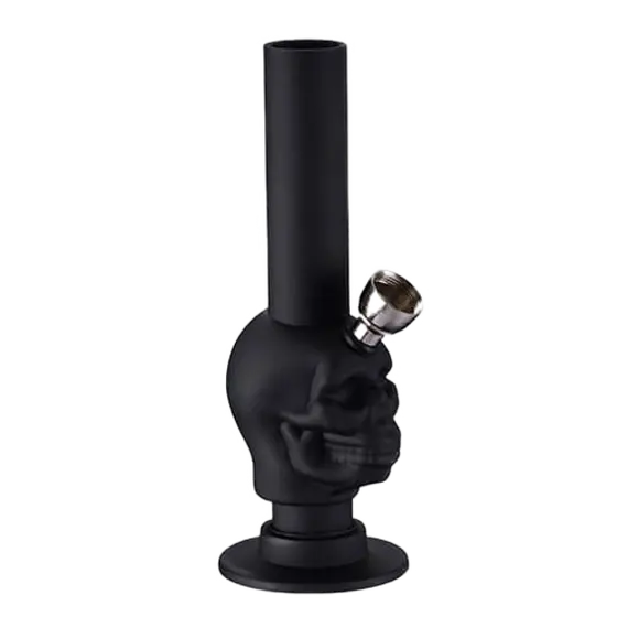 Силиконовый бонг в форме черепа от Champ High, Цвет: чёрный, изображение 2