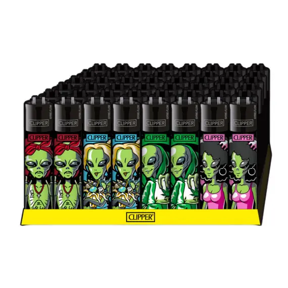 Зажигалка Clipper Alien с уникальным дизайном и сменным кремнем, Цвет: красный, изображение 3