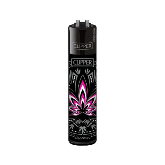 Зажигалка Clipper Classic Leaves с регулируемым пламенем, Цвет: фуксия, изображение 2