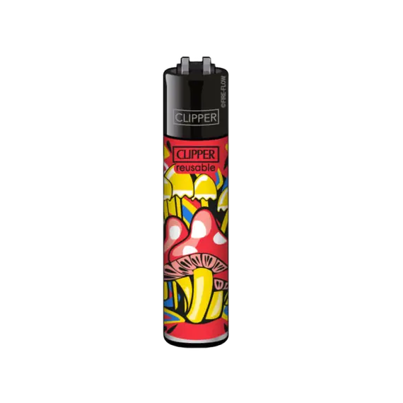Многоразовая зажигалка Classic Mushroom Clipper, Цвет: красный, изображение 2