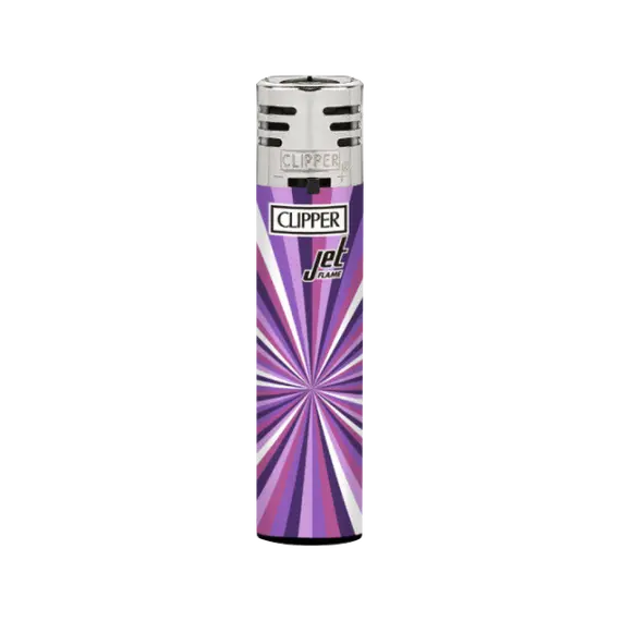Rare Clipper Jet Flame Lighter with Stylish Designs, Color: Purple, 2 image