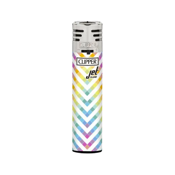 Rare Clipper Jet Flame Lighter with Stylish Designs, Color: White, 2 image