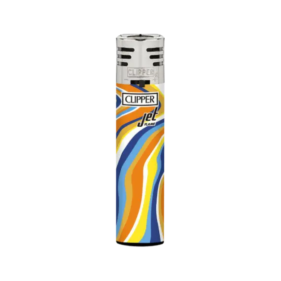 Rare Clipper Jet Flame Lighter with Stylish Designs, Color: Orange, 2 image