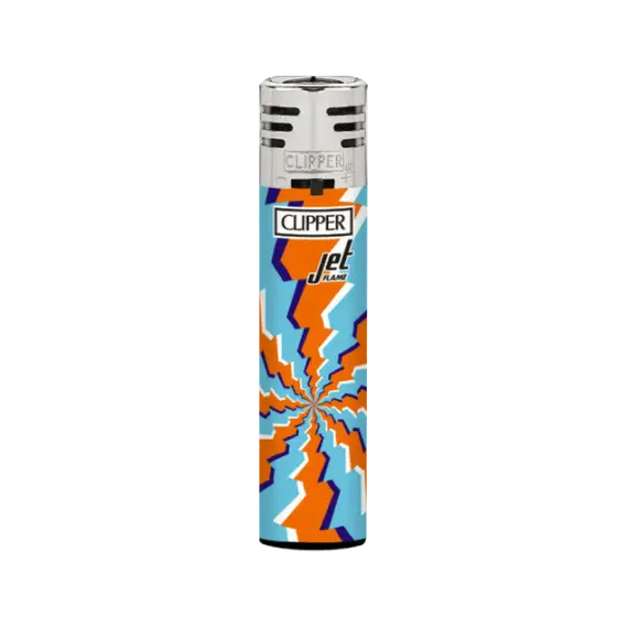 Rare Clipper Jet Flame Lighter with Stylish Designs, Color: Blue, 2 image