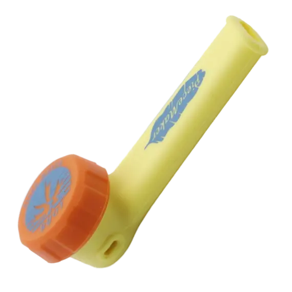 Kazili Silicone Pipe by PieceMaker - Your Perfect Travel Companion, Color: Yellow, 3 image