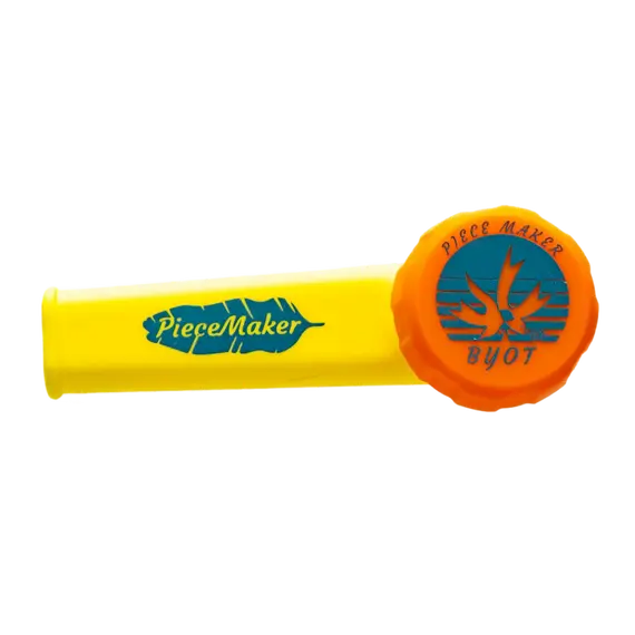Kazili Silicone Pipe by PieceMaker - Your Perfect Travel Companion, Color: Yellow, 2 image