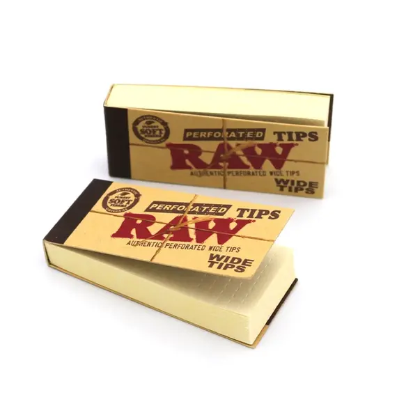 RAW Perforated Wide Filter Tips – Natural Hemp & Cotton, 2 image