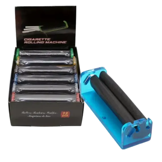 Plastic Cigarette Rolling Machine – Manual Roller for 80mm & 120mm, Size: 25x80, Color: Black
