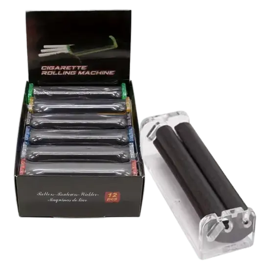 Plastic Cigarette Rolling Machine – Manual Roller for 80mm & 120mm, Size: 26x120, Color: Transparent