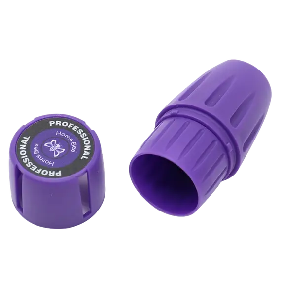 Plastic Herb Grinder Jar with Built-In Storage, Color: Purple, 4 image
