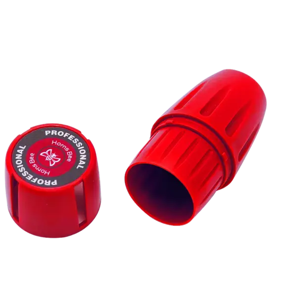 Plastic Herb Grinder Jar with Built-In Storage, Color: Red, 3 image