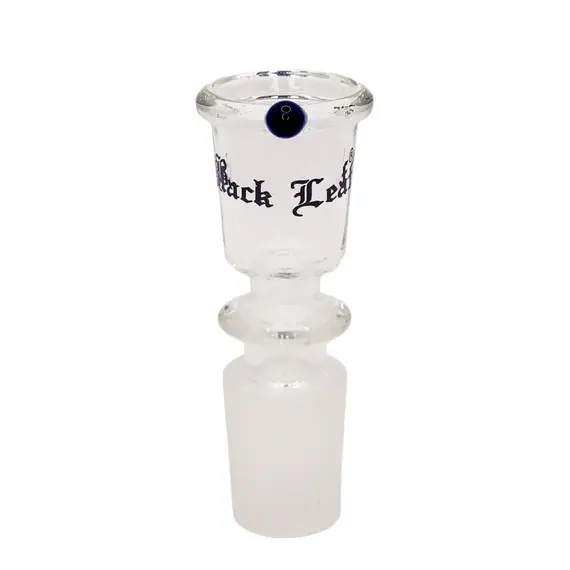 Glass Bowl Black Leaf Large 18.8 mm, Bowl Joint Size: 18.8, Color: Black