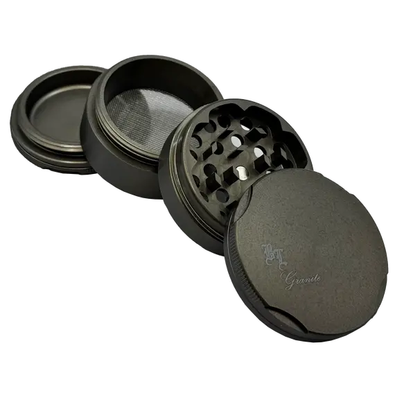 Granite Herb Grinder: Durable 4-Part Precision Tool, 4 image