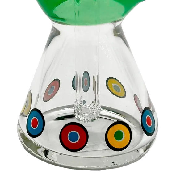 Black Leaf 190mm Compact Green Bong: Sleek and Durable, 5 image