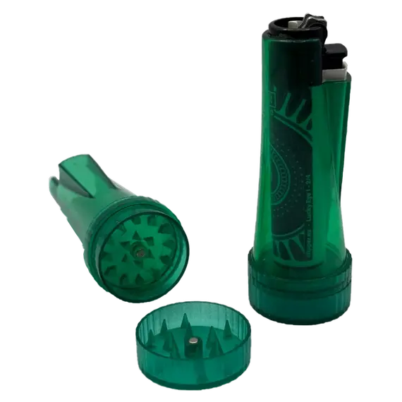 Гриндер и защитный кейс для зажигалки Clipper, Цвет: зелёный, изображение 3