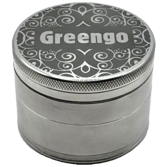 ვერცხლისფერი Greengo გრაინდერი 4 ნაწილის და მტვრის ბადით