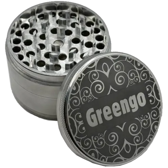 Металлический серебристый гриндер Greengo 4 части, изображение 2