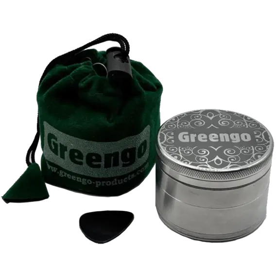 Металлический серебристый гриндер Greengo 4 части, изображение 4