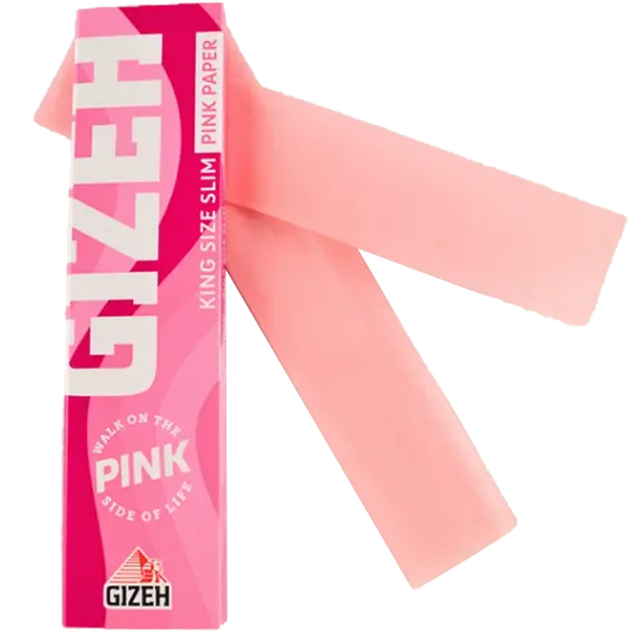 Ультратонкая бумага для самокруток GIZEH PINK King Size Slim, изображение 2