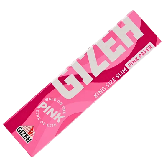 GIZEH PINK King Size Slim Rolling Papers – Ultra-Thin & Stylish