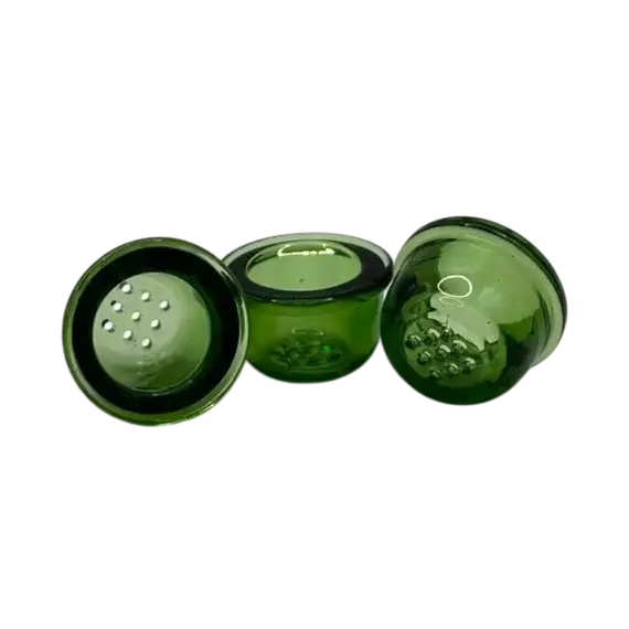 Glass Screens for Bongs and Bottles - Various Colors, Color: Lime, 2 image