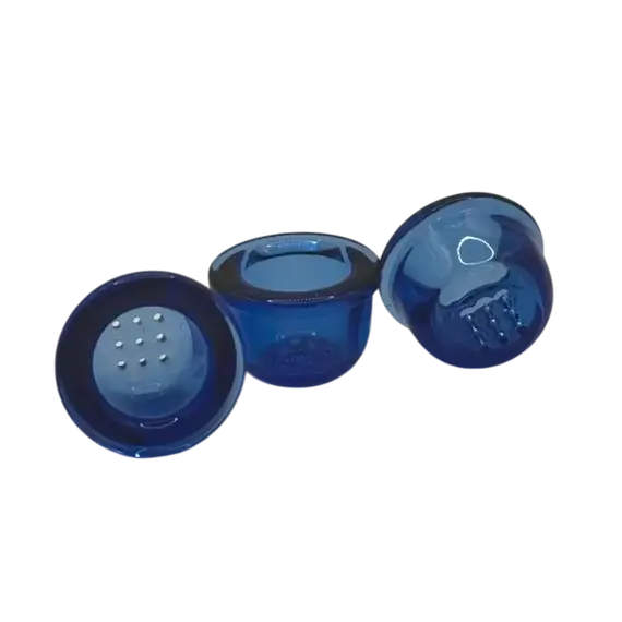 Glass Screens for Bongs and Bottles - Various Colors, Color: Blue, 2 image
