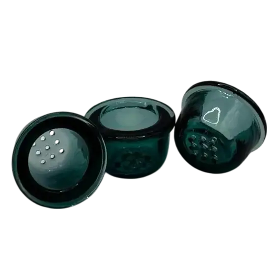 Glass Screens for Bongs and Bottles - Various Colors, Color: Turquoise, 2 image