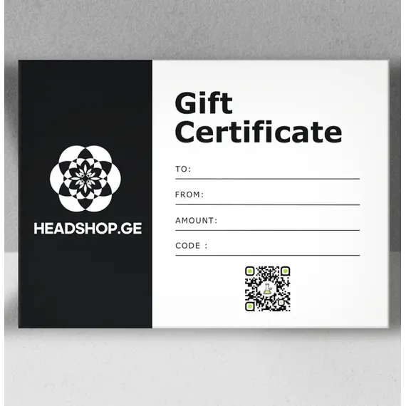 Подарочный сертификат Headshop Georgia — подарок для ценителей, Сумма: 300, Цвет: белый, изображение 3