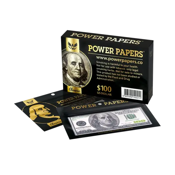 $100 Dollar Bill Rolling Papers with Filter Tips by Power Papers, 4 image