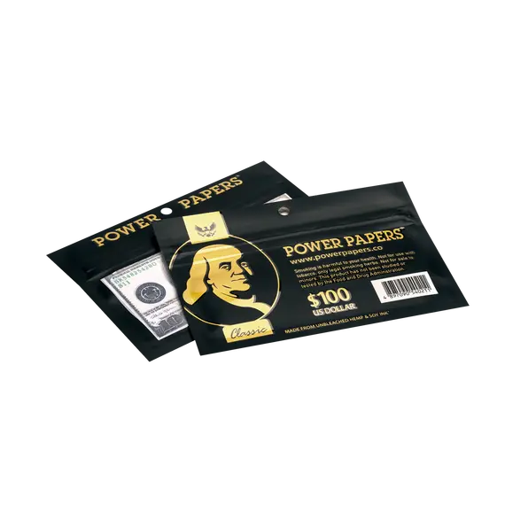 $100 Dollar Bill Rolling Papers with Filter Tips by Power Papers, 3 image